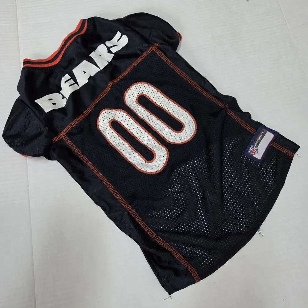 Pets First NFL Raglan Mesh Jersey Pet Dog Jersey Chicago Bears Football